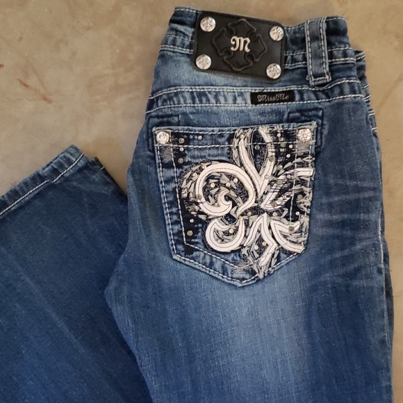 Miss Me boot cut jeans 27 long 34 embellished - Picture 1 of 7